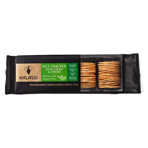 Biscoito de Arroz Kalassi Queijo e Cebola 100g