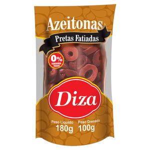 Azeitona Preta Diza Fatiada Sachê 100g