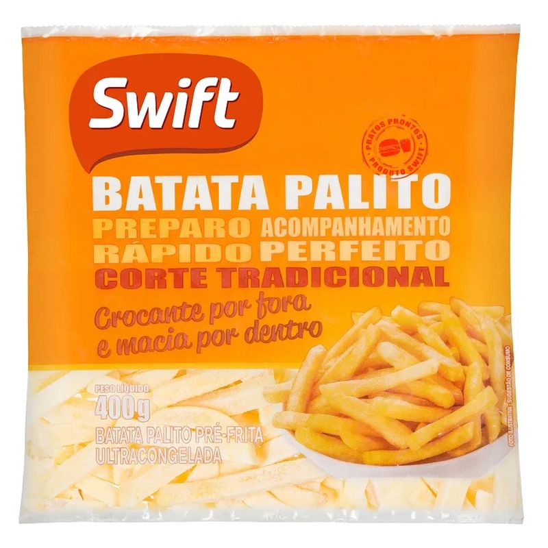 Batata Palito Pré-frita Swift 400g - Swift