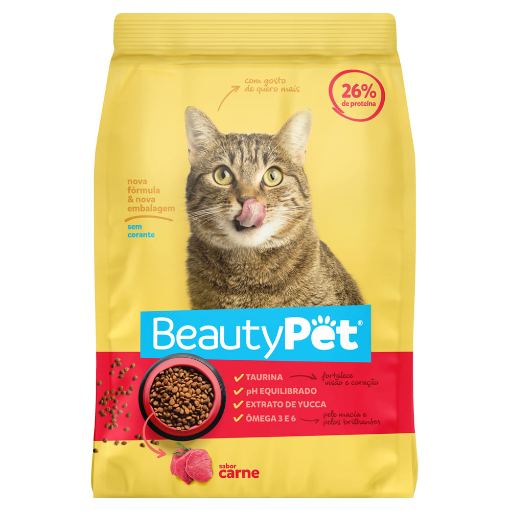 Ração para Gatos Beauty Pet Adultos Mix 900g Supermercado Coop