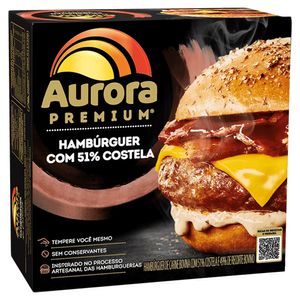 Hambúrguer Bovino Aurora Premium Costela 350g