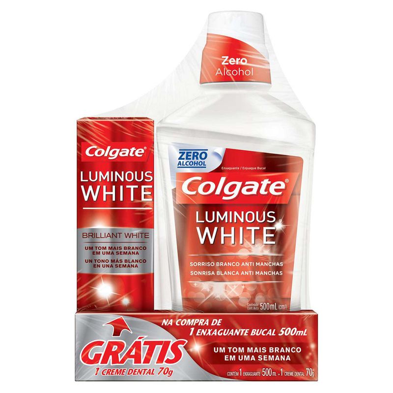 Enxaguante-Bucal-Colgate-Luminous-White-500ml-Gratis-Creme-Dental-Luminous-White-70g