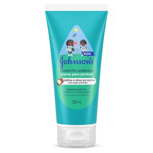 Creme para Pentear Infantil Johnson's Kids Black Poderoso 200ml