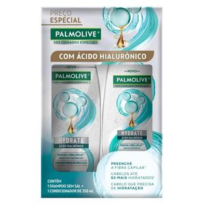 Kit Palmolive SOS Hydrate Ácido Hialurônico Shampoo 350ml e Condicionador 350ml