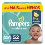 Fralda-Infantil-Pampers-Confort-Sec-Tamanho-XXG-Com-52-Unidades