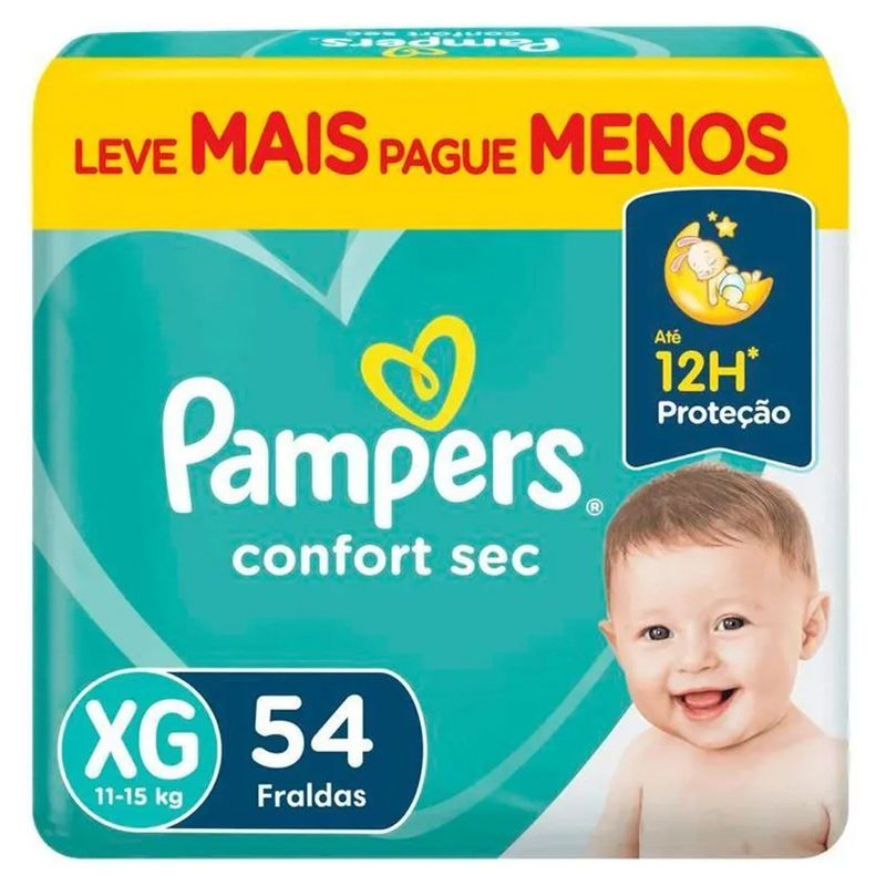 Fralda-Infantil-Pampers-Confort-Sec-Tamanho-XG-Com-54-Unidades