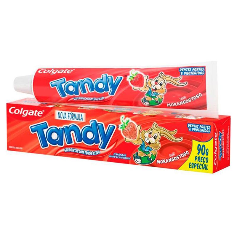 Creme-Dental-Infantil-Tandy-Morango-90g
