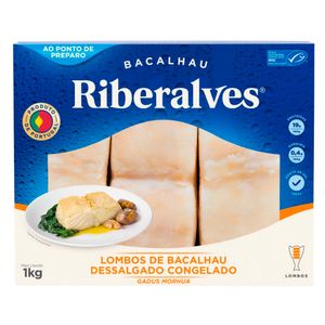 Lombo de Bacalhau Morhua Riberalves Congelado 1kg