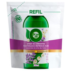 Neutralizador de Odores Bom Ar Lavanda e Lírio do Vale Refil 236ml