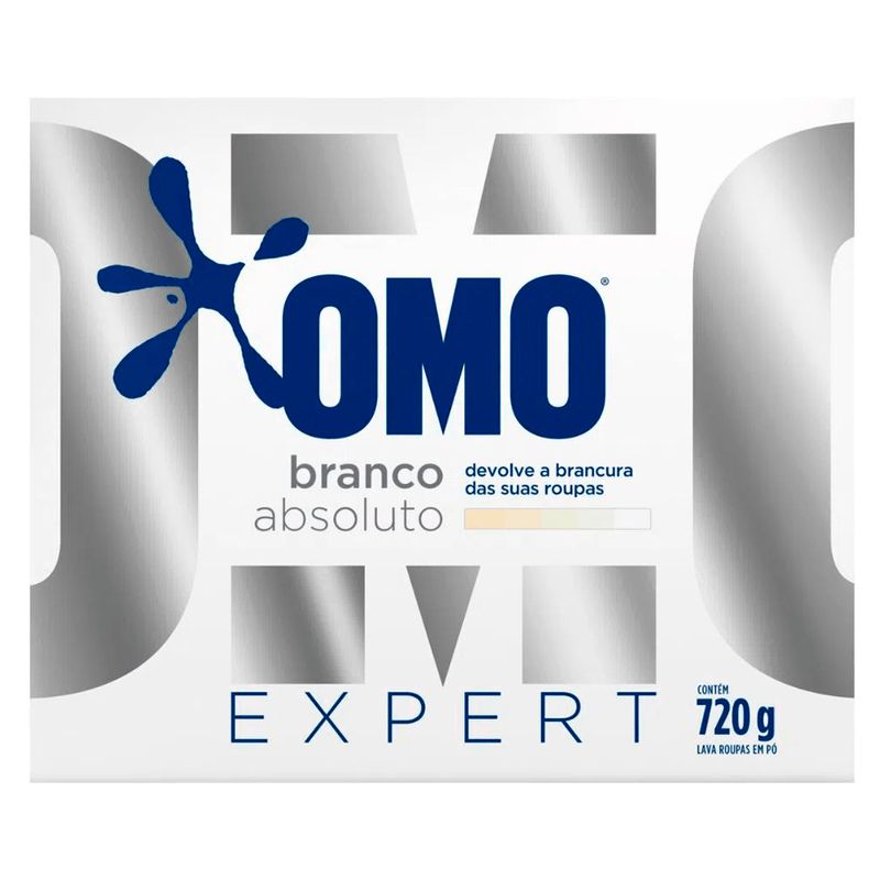 Lava Roupas Pó Roupas Brancas Omo Expert Caixa 720g - Supermercado