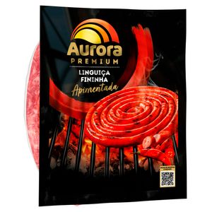 Linguiça Mista Aurora Premium Apimentada Fininha 600g