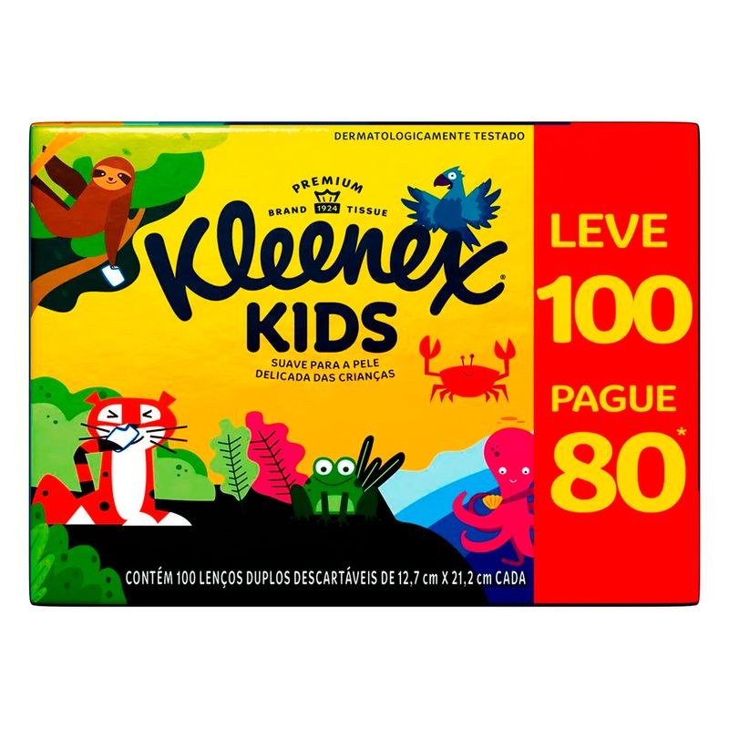 Lenco-de-Papel-Kleenex-Kids-Caixa