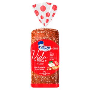 Pão de Forma Panco Integral Maçã, Quinoa e Castanha 350g