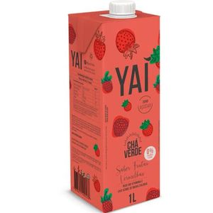 Chá Pronto Yaí Zero Açúcar Verde com Frutas Vermelhas Tetra Pak 1L