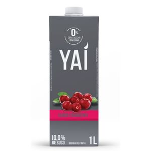Suco Pronto Yaí Cranberry Tetra Pak 1L