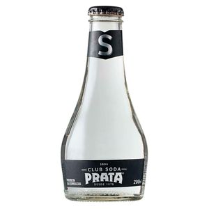 Água Mineral Prata Club Soda com Gás Vidro 200ml