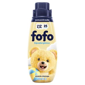 Amaciante para Roupas Fofo Concentrado Chamego Amarelo 500ml