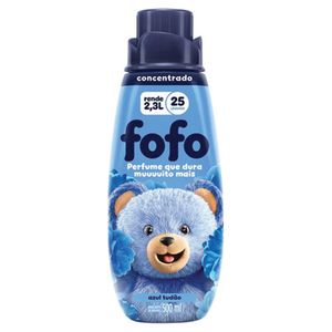 Amaciante para Roupas Fofo Concentrado Tudão Azul 500ml