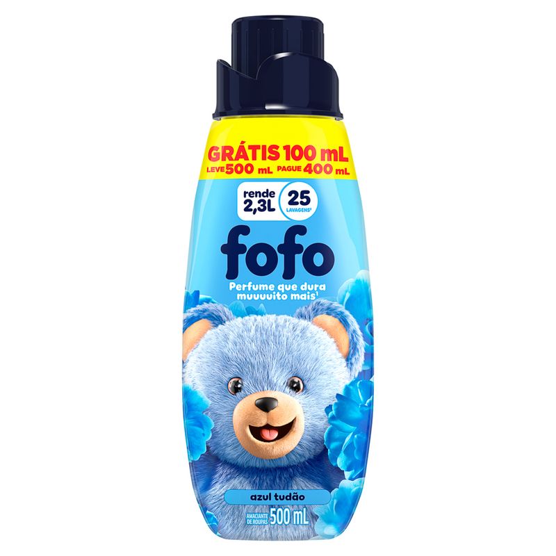 Amaciante-para-Roupas-Fofo-Concentrado-Tudao-Azul-Leve-500ml-Pague-400ml