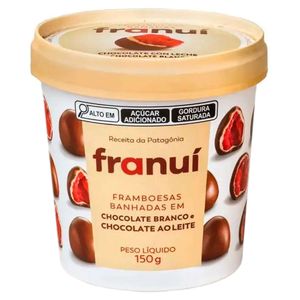 Bombom Franuí Framboesa Coberta com Chocolate ao Leite 150g