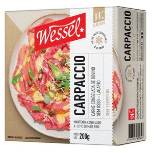 Carpaccio de Lagarto Bovino Wessel 200g