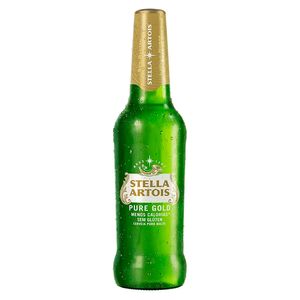 Cerveja Stella Artois Pure Gold Puro Malte Long Neck 330ml