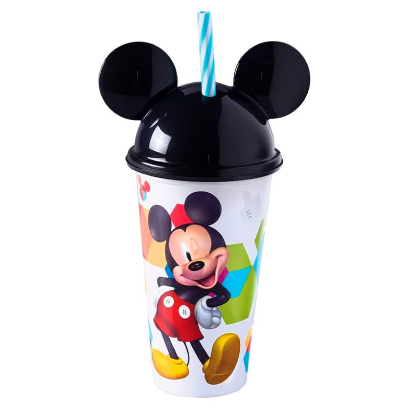 Copo-Plastico-Plasutil-Decorado-Mickey-Mouse-com-Orelha-500ml