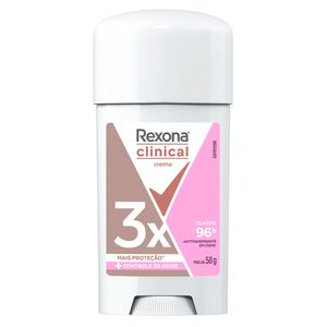 Desodorante em Creme Feminino Rexona Clinical Classic 58g