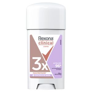 Desodorante em Creme Feminino Rexona Clinical Extra Dry 58g
