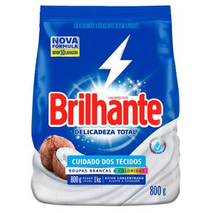 Detergente em Pó Brilhante Delicadeza Total Caixa 800g