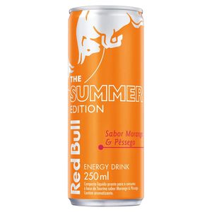 Energético Red Bull Summer Edition Morango e Pêssego Lata 250ml