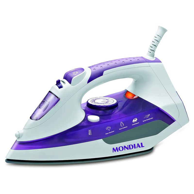 Ferro-de-Passar-Roupa-Mondial-Ceramic-Express-a-Vapor-Branco-F40-1200W