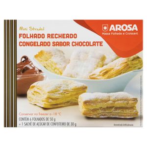 Folhado Arosa Mini Strudel Recheado com Chocolate 330g