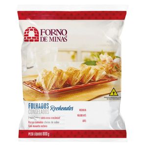 Folhado Congelado Forno de Minas Cru Recheado com Frango 800g