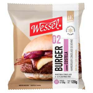 Hambúrguer Bovino Wessel Costela 120g