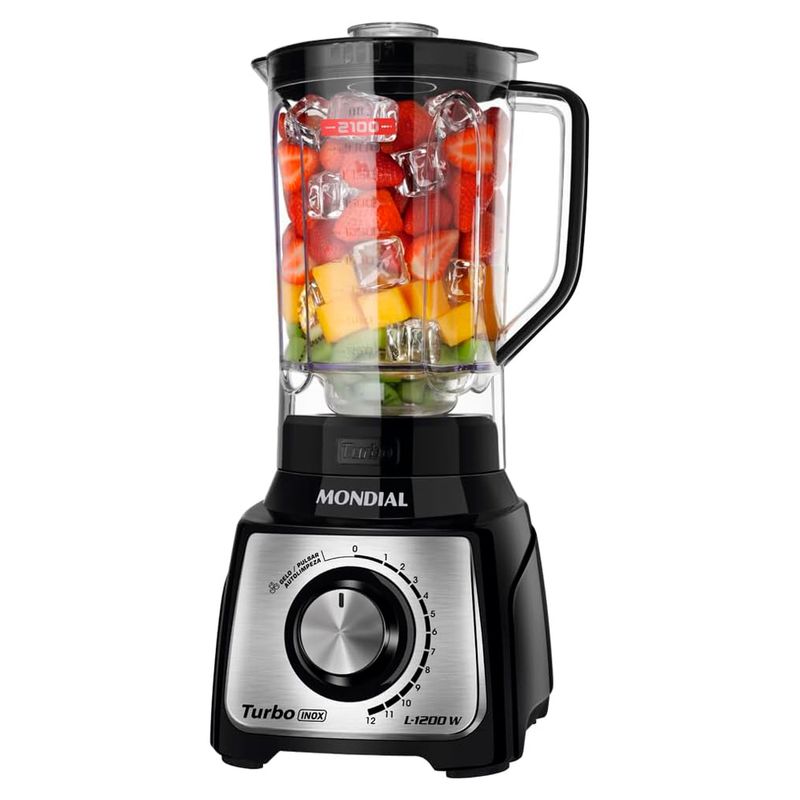 Liquidificador-Mondial-Turbo-Inox-Preto-220V-60HZ