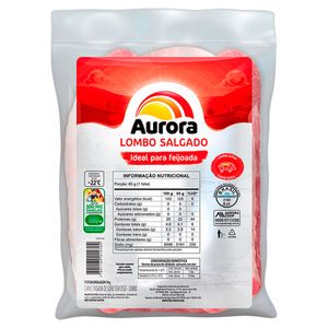 Lombo Suíno Aurora Salgado Porcionado Aprox 1kg