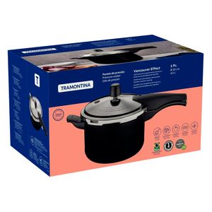 Panela de Pressão Tramontina Vancouver Effect Preta 4,5L