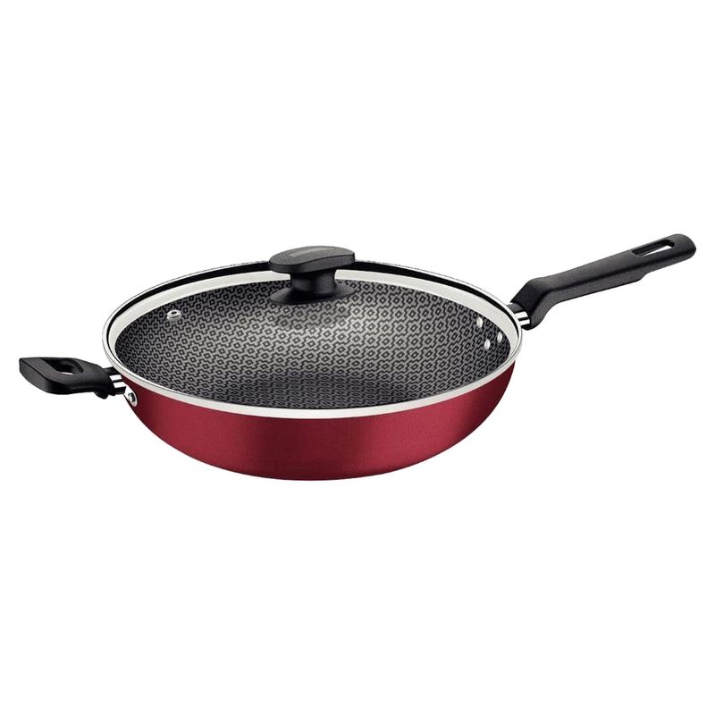 Panela-Tramontina-Wok-Loreto-Vermelha-28cm