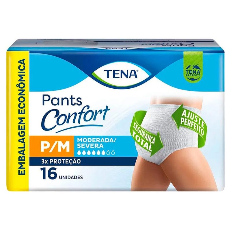 Roupa-intima-Tena-Pants-Confort-Tamanho-PM-Com-16-Unidades