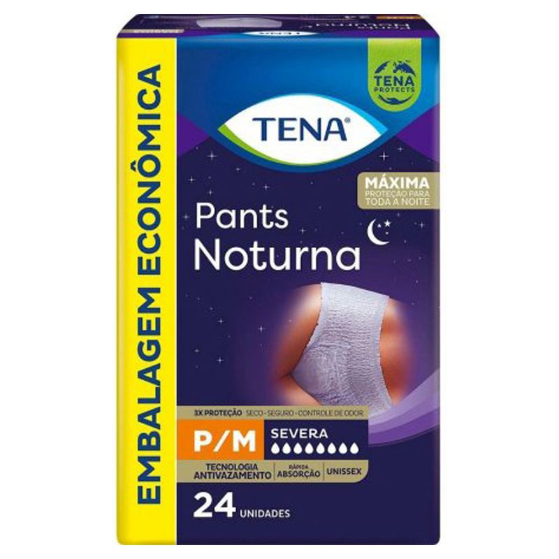 Roupa-intima-Tena-Pants-Noturna-Tamanho-PM-Com-24-Unidades