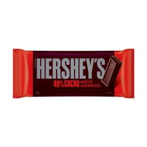 Tablete de Chocolate 40 % Cacau Meio Amargo Hersheys 82g