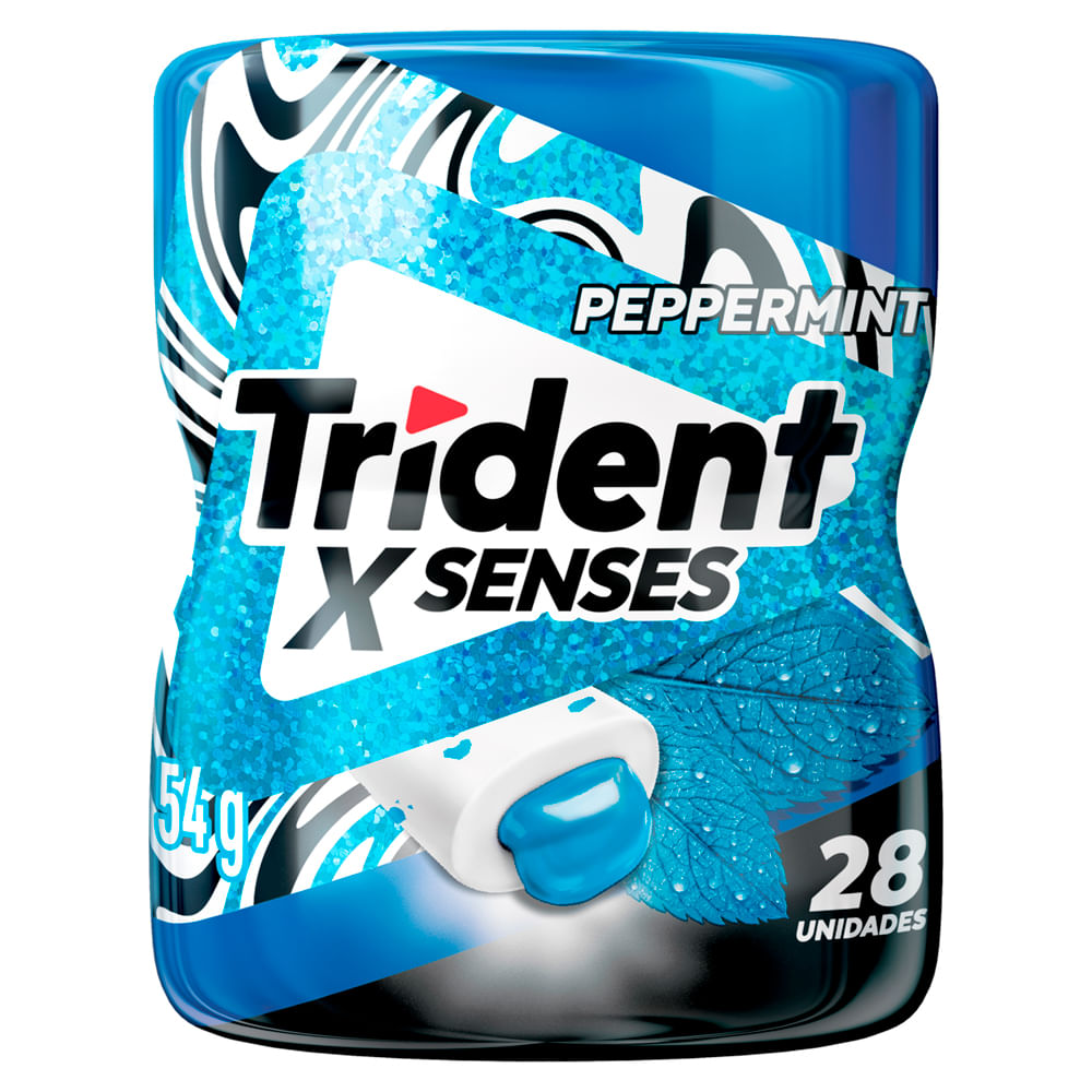 Chiclete Trident XSenses Peppermint Garrafa 45g - Supermercado Coop