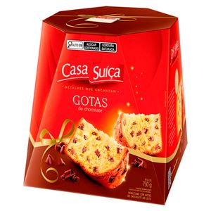 Panetone Casa Suíça Gotas de Chocolate 750g