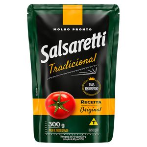 Molho de Tomate Salsaretti Tradicional Bag 300g