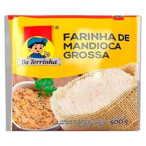 Farinha de Mandioca Da Terrinha Crua e Grossa 500g