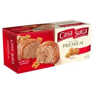 Bolo Suíço Nozes Casa Suíça Premium 270g