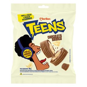 Biscoito Recheado Teens Chocolate Branco 80g