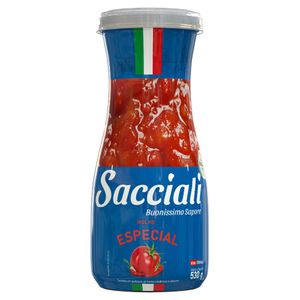 Molho de Tomate Sacciali Tradicional Vidro 530g