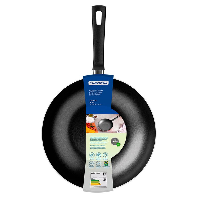 Frigideira-Tramontina-Loreto-Funda-de-Aluminio-Grafite-28cm